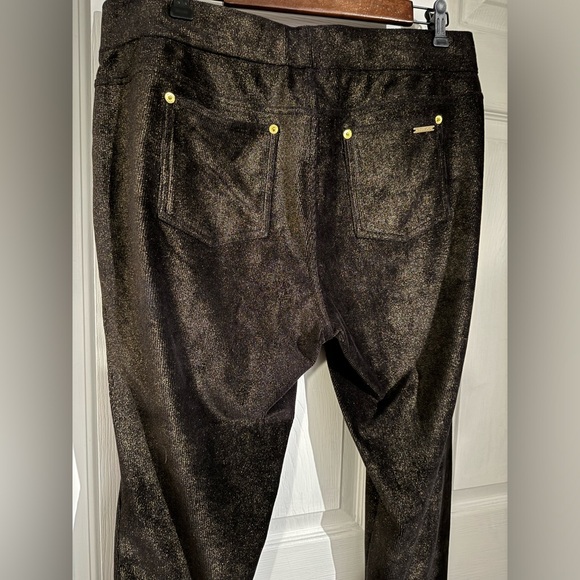 Michael Kors XL Gold Brown Shimmer Pants - Picture 4 of 16